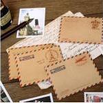 Mini Mail Brown Air Mail Envelopes