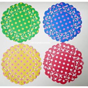 Parisian 2-colored Polka Dot Doily Paper / Pack
