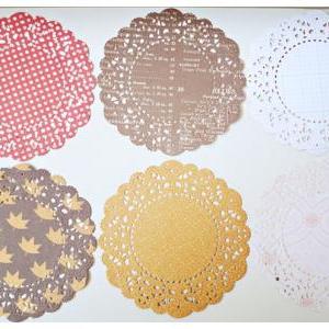 Autumn English Doily Paper / Pack For Cardmaking,..