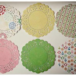 Christmas Paper Doily Peppermint Paper / Pack For..