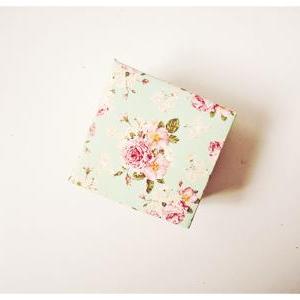 Diy Mint Floral Favor Wedding Box // Wedding Favor..