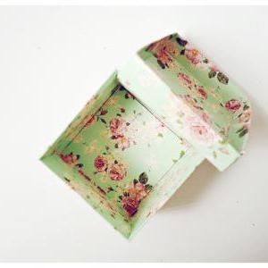 Diy Mint Floral Favor Wedding Box // Wedding Favor..