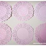 Parisian Lace Doily Sweet Blush For Scrap Booking..