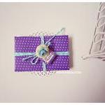 6 Tiny Royal Velvet Purple Envelope / Pack