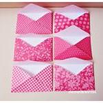 6 Tiny Berry Sorbet Pink Envelope / Pack