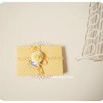 6 Tiny Summer Sunrise Orange Envelope / Pack