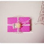 6 Tiny Raspberry Fizz Shocking Pink Envelope /..
