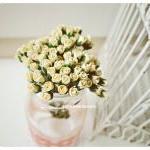 Mulberry Paper Tiny Rose Buds Flower / Pack