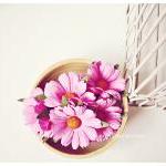 Daisy Pink Mulberry paper flower / ..