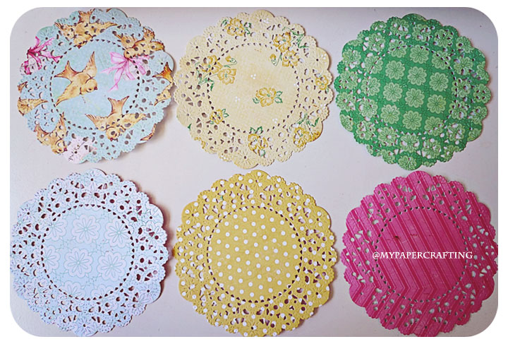 Parisian Lace Doily Ribbon & Floral For Scrap Booking Or Card Making / Pack