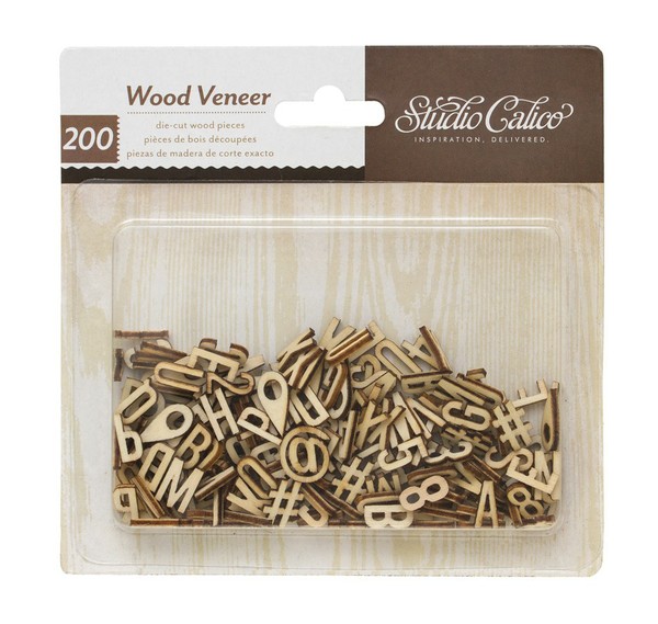 Alphabet Wood Veneer By Studio Calico