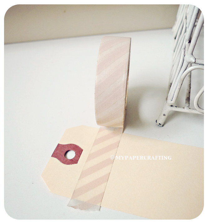 Washi Tape Pink Candy Stripe