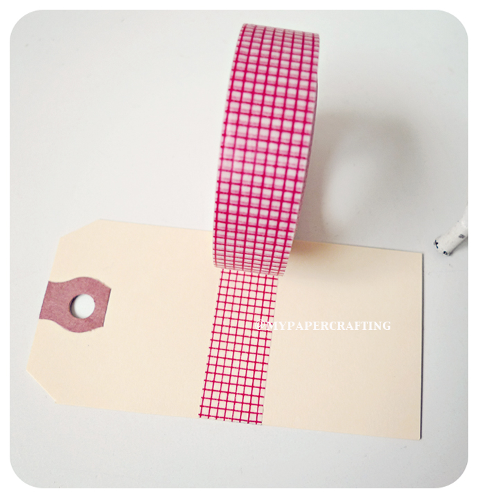 Washi Tape Red Grid