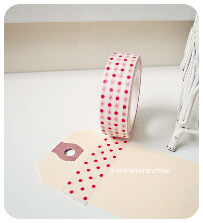 Washi Tape White With Red Polka Dot
