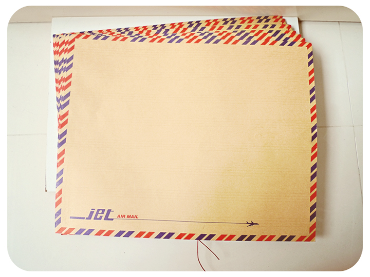 Brown Airmail Envelope