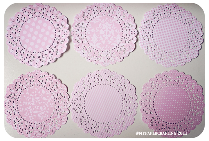 Parisian Lace Doily Sweet Blush For Scrap Booking Or Card Making / Pack