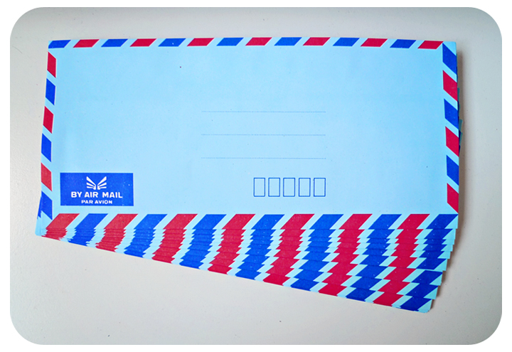 Blue Airmail Envelopes 