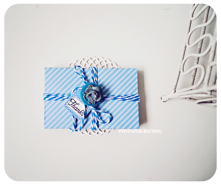 6 Tiny Blue Berry Envelope / Pack