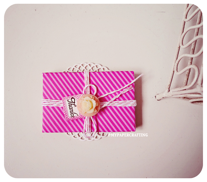 6 Tiny Raspberry Fizz Shocking Pink Envelope / Pack