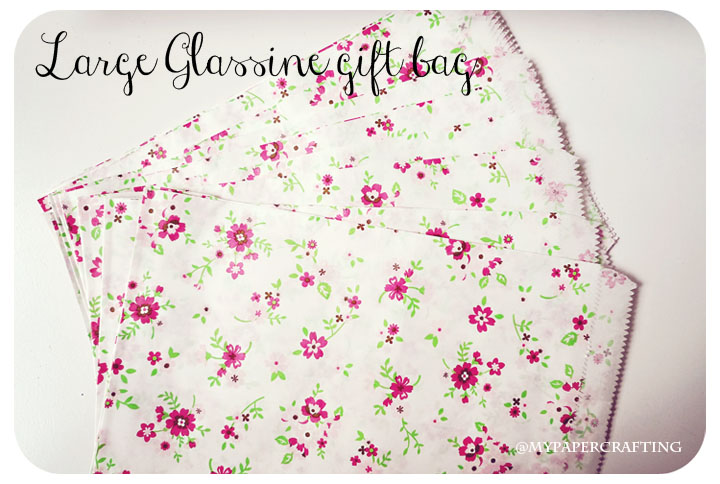 10 Floral Glassine/ Pattern Paper Bag